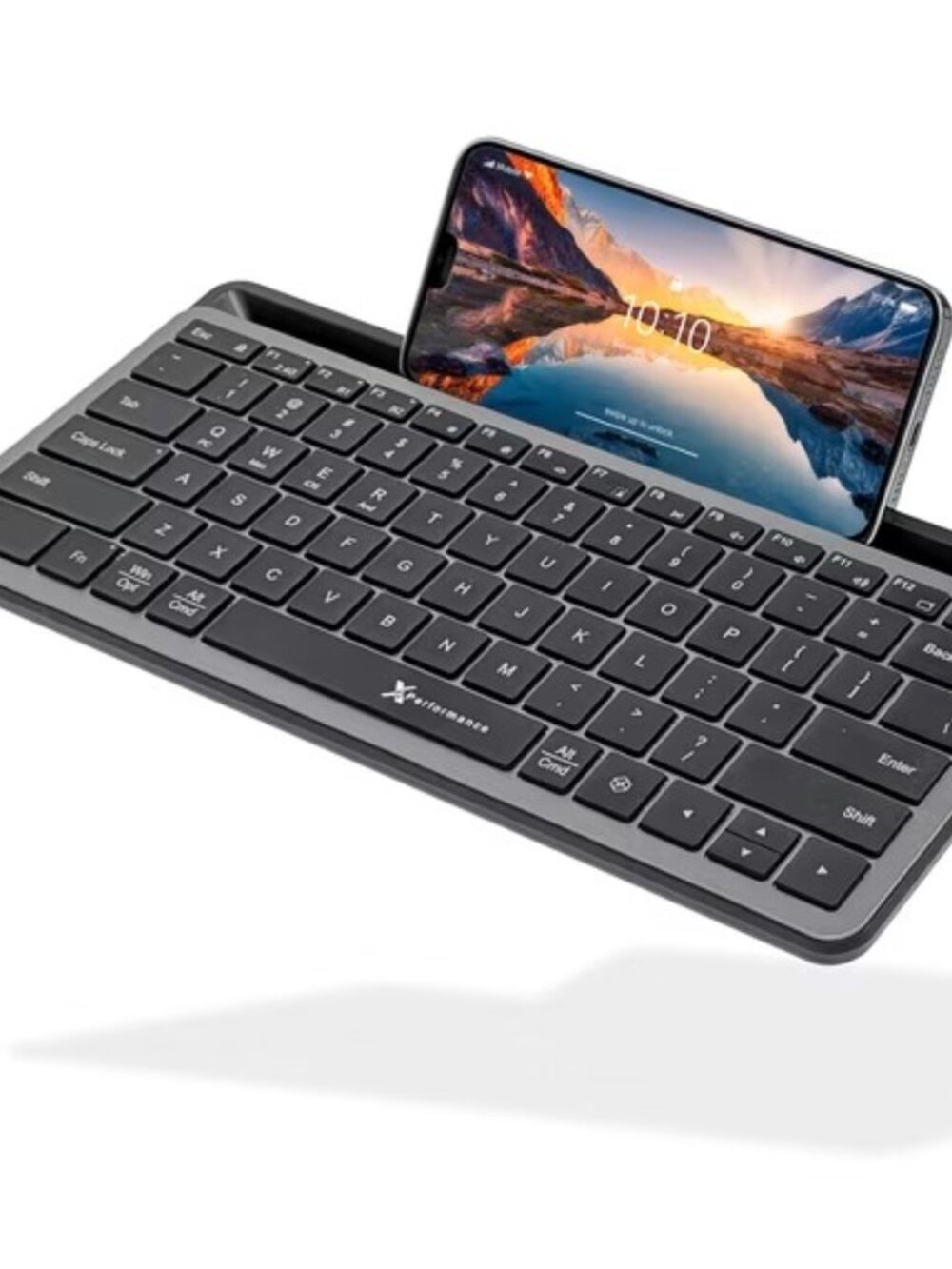 Compact 2.4GHZ & Bluetooth Keyboard for Tablet, Phone - Backlit, Portable